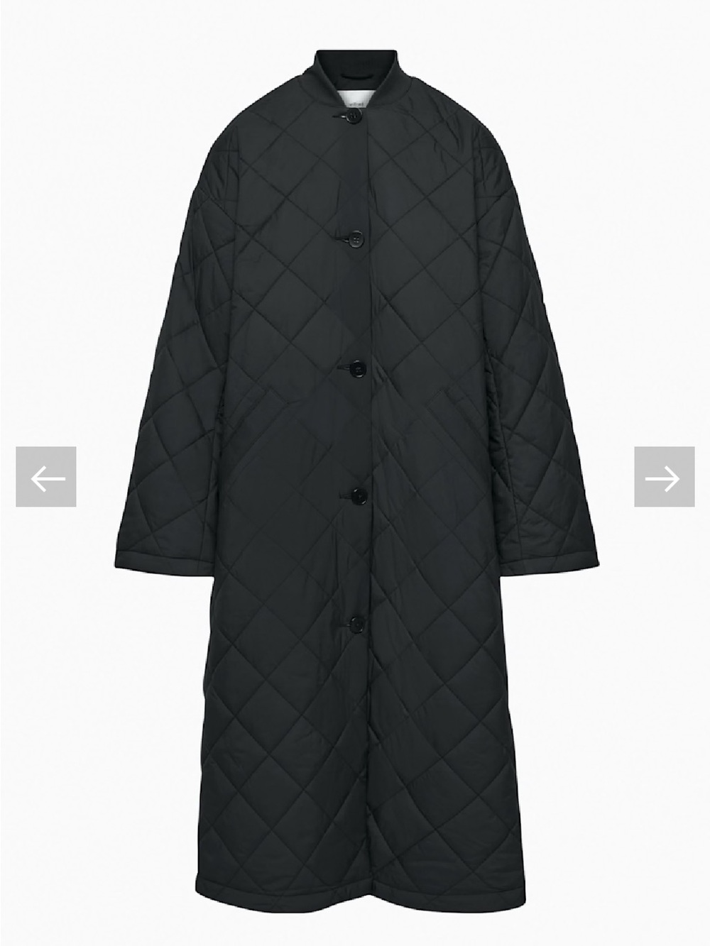 Aritzia Wilfred Pavant quilted long jacket